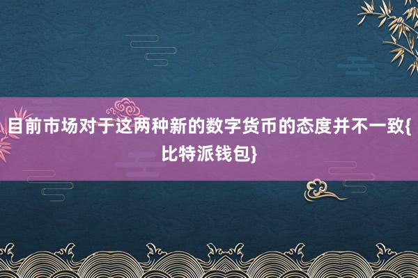 目前市场对于这两种新的数字货币的态度并不一致{比特派钱包}