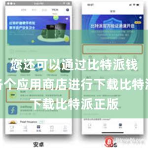 您还可以通过比特派钱包在各个应用商店进行下载比特派正版