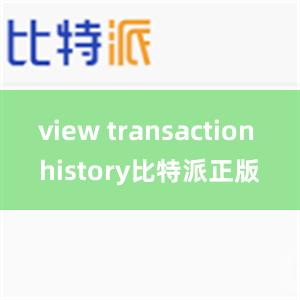 view transaction history比特派正版