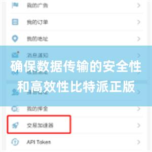 确保数据传输的安全性和高效性比特派正版