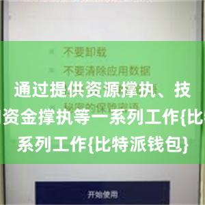 通过提供资源撑执、技能撑执和资金撑执等一系列工作{比特派钱包}