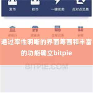 通过率性明晰的界面筹画和丰富的功能确立bitpie