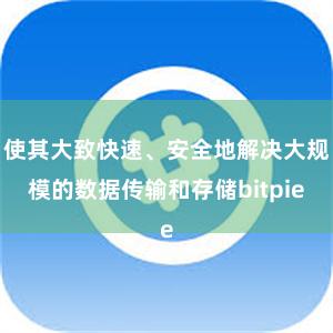 使其大致快速、安全地解决大规模的数据传输和存储bitpie